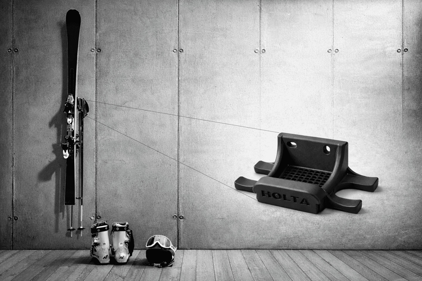 HOLTA Ski-Wandhalterung